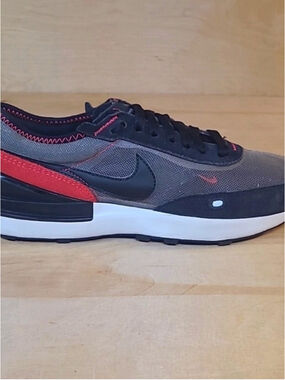 Nike Waffle One Black Red Athletic Shoes